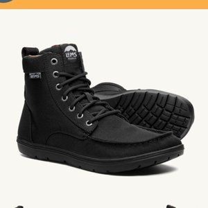 Lems Vegan Black Boulder Boot Nylon UNISEX